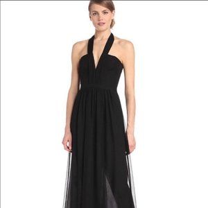 BCBG MaxAzria Gown Starr Halter Chiffon Dress